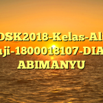 DSK2018-Kelas-Ali Tarmuji-1800018107-DIANITA ABIMANYU