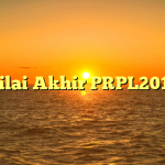 Nilai Akhir PRPL2019