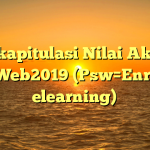 Rekapitulasi Nilai Akhir PWeb2019 (Psw=Enrol elearning)